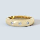 Lab Grown Diamond 14k Solid Gold Ring, Lab Created Eternity Band Jewelry