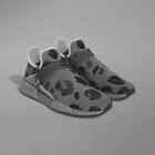 adidas NMD HU Pharrell Animal Print Leopard Ash Grey Black ID1531 Shoe Size 11
