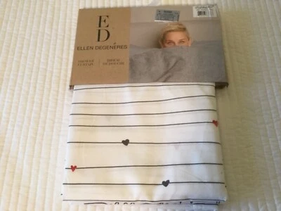 Cortina de ducha de tela Ellen Degeneres "Puppy Love" 72” x 72” NUEVA con etiquetas Foto 1 de 4