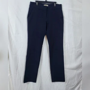 Michael Kors Damen marineblau gerades Bein Karriere adrette Hose Größe 4 Academia - Bild 1 von 8