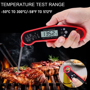 Instant Read Meat Thermometer Digital Waterproof for Kitchen Cooking BBQ Grill - Picture 1 of 10