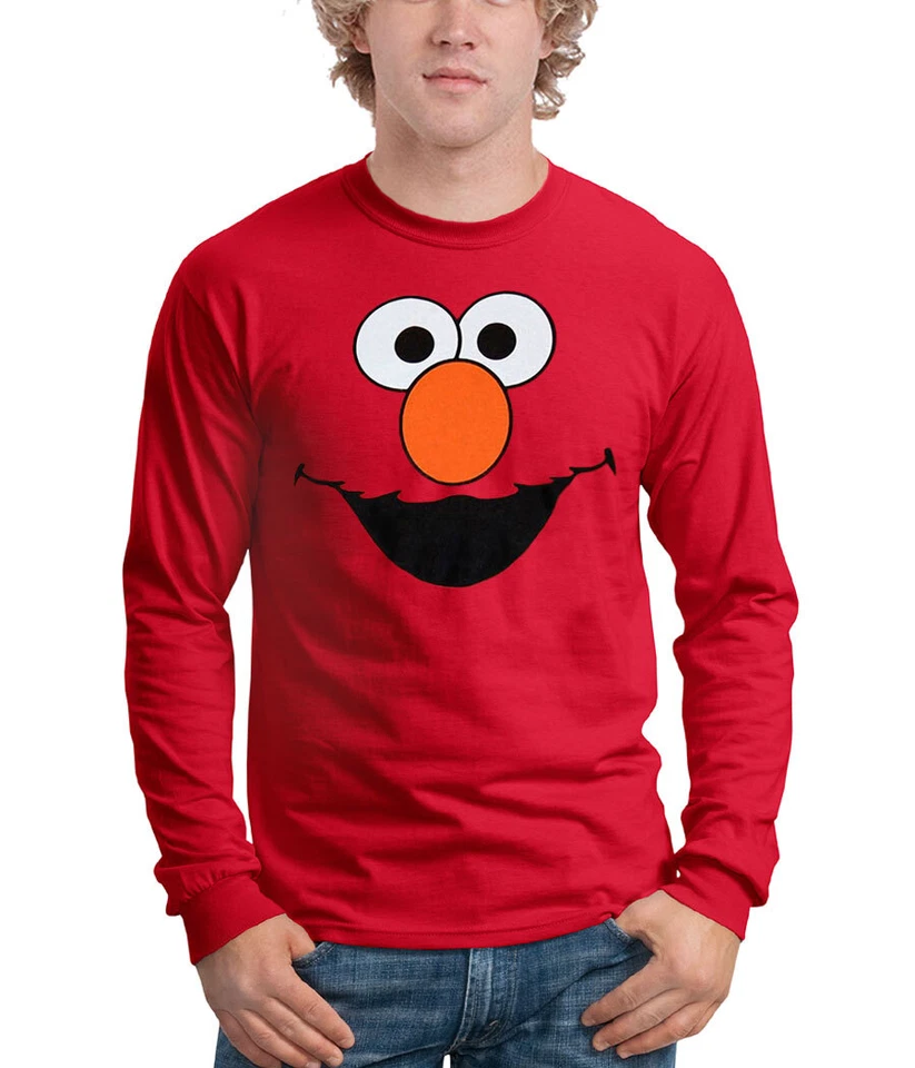 Camiseta manga larga Sesame Street Elmo Face Foto 1 de 1