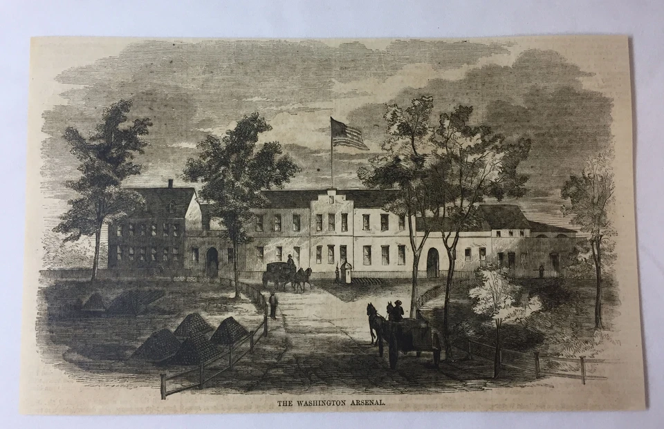 1861 magazine engraving ~ THE WASHINGTON ARSENAL - Image 1 of 1