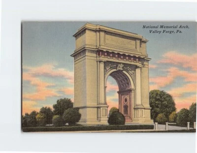 Postcard National Memorial Arch Valley Forge Pennsylvania USA - Image 1 of 2
