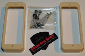 Gibson Les Paul Pickup Rings Mini Humbucker Creme Guitar Parts SG Deluxe Project - Picture 1 of 3