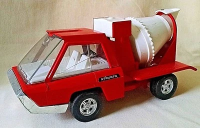 Structo Cement Mixer Tilt Body Metal Plastic King Seeley USA Vintage Restoration - Image 1 of 4