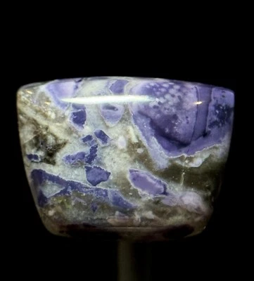 TIFFANY STONE / BERTRANDITE CABOCHON - 27ct Lapidary Mineral Purple Cab Gemstone - Image 1 of 4