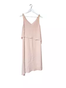WITCHERY Peony Pink Tiered Sleeveless Dress Size 12 BNWT - Picture 1 of 3