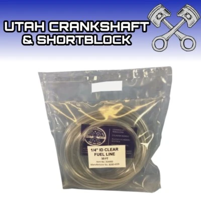 Clear Fuel Line Id 1/4" Pre-Cut To 10 Ft Sea-Doo Kawasaki Yamaha - Image 1 of 4