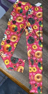 Girls Sz M 7/8 Wasabi & Ginger Donut Heart Leggings Nwt Valentine’s Day  - Picture 1 of 7