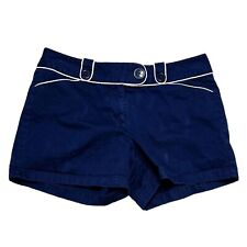 Ann Taylor | Womens Size 8 Navy White Piping Signature Fit Preppy Shorts