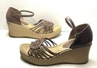 Mudd Vintage Brown Platform Wedges Heels Sandals Women?S Shoes Size 9.5 Us