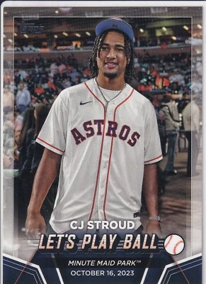 CJ Stroud - Let's Play Ball Insert - 2024 Topps - Image 1 of 2