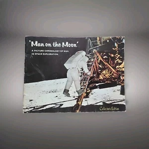 Man on the Moon Collectors Pamphlet NASA Space Exploration American Illustrated - Picture 1 of 14