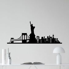 New York Skyline Wall Sticker Decal Statue Liberty Vinyl Stickers Home Decor