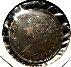 Great Britain 1893 farthing KM 753 XF+ - Picture 1 of 2