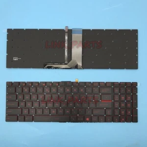 US Keyboard For MSI GL62M 7RC 7RD 7RDX 7RE 7REX GL62MVR GL62VR 7RFX Red Backlit - Picture 1 of 3