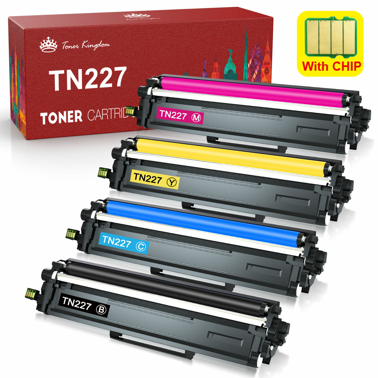4 Toner for HP 414A W2020A Color Laserjet Pro MFP M479fdw M479fdn M454dn No Chip