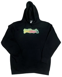 Rare Louie Vega Hoodie Mens Medium Flashback Authentic Black Dual Sided Graphic - Picture 1 of 3