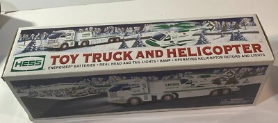 Combo camión de combustible/coche de carreras Hess Mart Season Greetings - alimentado por batería - sin probar Foto 1 de 2