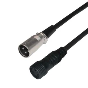 Cable LEDJ 1m DMX XLR 3 pines macho - exterior IP hembra - Imagen 1 de 1