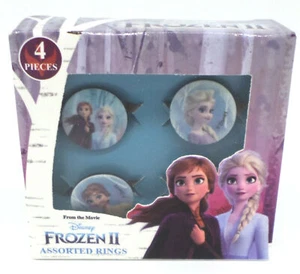 Disney Frozen - 4 anillos - con licencia oficial - juego de 4 anillos caja - Imagen 1 de 2