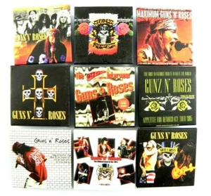 9 SPILLA GUNS N' ROSES Vintage Anni '80 '90 Quadrata Da Collezione BROOCH Pins - Imagen 1 de 2