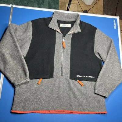Pullover polar No Fear de colección años 90 para hombre talla grande patín gris negro naranja Foto 1 de 4