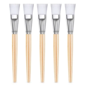 Facial Spa Mask Application Brush Wooden Handle Soft Nylon Bristles - Picture 1 of 10