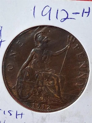 Great Britain 1912-H  LARGE CENT / ONE PENNY  CIRC.  KING GEORGE V    #MF-5300 - Image 1 of 3