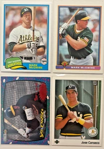 (4x) Mark McGwire & Jose Canseco 1989-02 Donruss Oakland A's BASH BRO'S LOT #4 - Picture 1 of 2