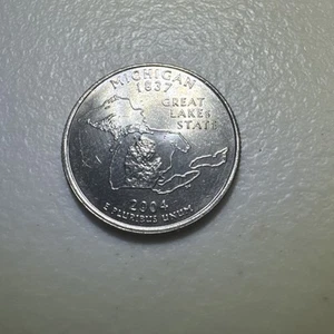 Michigan State Quarter Great Lakes State 2004-P - Picture 1 of 8