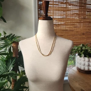 Lote de 2 - Collares Chapados en Oro 14k Joyería Funcional O Chatarra. - Imagen 1 de 8