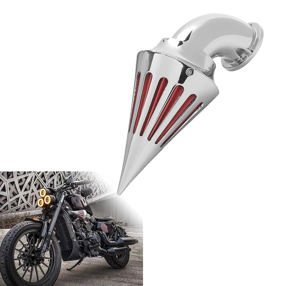 Chrome Spike Air Cleaner Intake Filter Motorcycle For Harley Sportster 883 1200 - Image 1 of 4