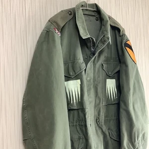 Vintage 1950s US Army M-51 Field Jacket 1st Cavalry Division XL Used JAPAN - Picture 1 of 5