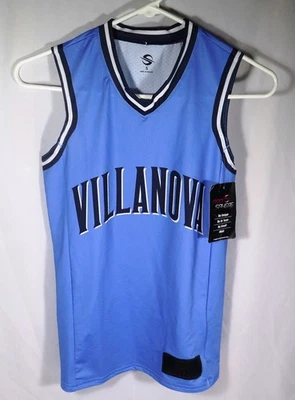 Camiseta deportiva de baloncesto Villanova Wildcats azul claro NUEVA juvenil pequeña Foto 1 de 4