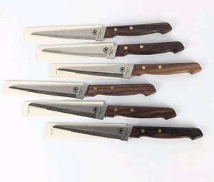 NOS Vintage Steakmesser 6er Set Molybdän Gourmet Küchenmesser Made in Japan - Bild 1 von 8