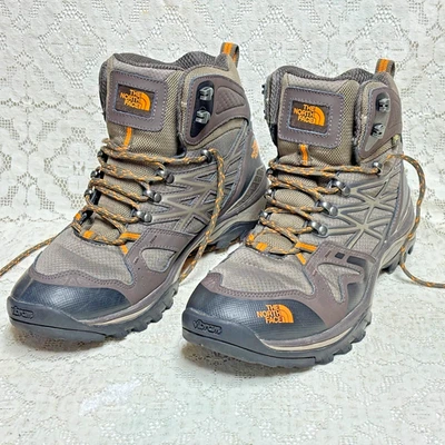 Northface Hiking Boots Sz 12  Mens Brown Gray Black 7" Goretex Vibram Sole EXC+ - Image 1 of 4