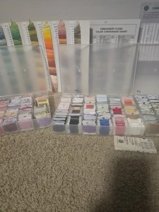 DMC Numbered Embroidery Floss Thread Lot of 360 Skeins & Partials in 3 Boxes  - Picture 1 of 8