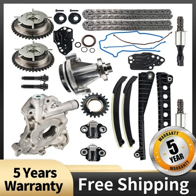 Kit de cadena de distribución para Ford F-150 2005-2007 5,4 L bomba de agua bomba de aceite solenoide VCT Foto 1 de 4