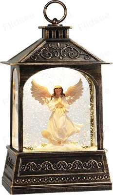 Linterna Globo de Nieve Decoraciones de Navidad Interior, Luz Globo de Nieve Musical con Ti Foto 1 de 4