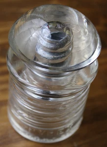 Pyrex Clear Glass Electrical Insulator VINTAGE KC - Picture 1 of 3