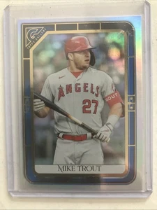 2021 Topps Gallery Baseball Mike Trout Rainbow Foil /75 - Picture 1 of 2
