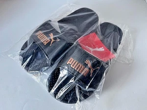 Puma Cool Cat 2.0 Slide Women's Black Casual Side Sandals 38910802 Size 10 NEW - Picture 1 of 14