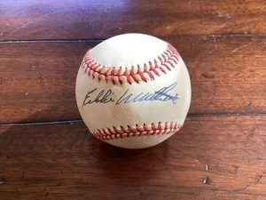 Eddie Matthews (HOF) Braves signed Rawlings Official National League Ball - COA - Picture 1 of 6