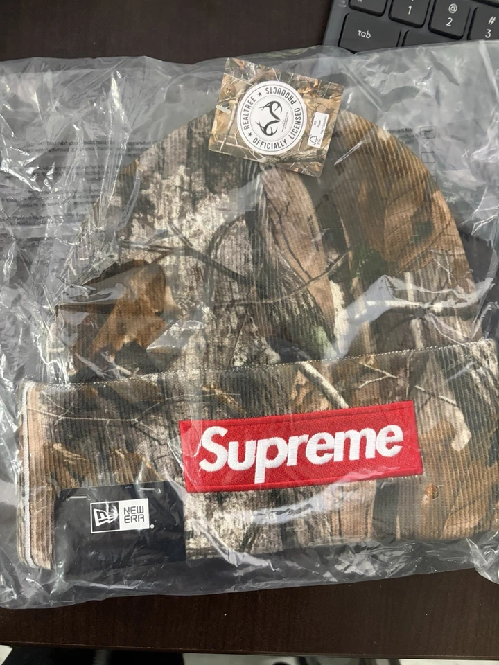 Supreme FW25 New Era Box Logo Cuffed Beanie Realtree Camo One Size IN HAND✅ - Image 1 of 1