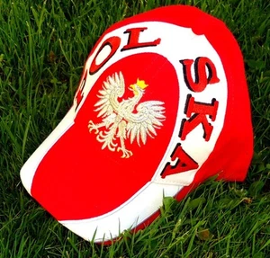 Polen Kappe 1 "ADLER" + neu + Fan EM Cap Polska 100 % Baumwolle Poland WM - Bild 1 von 1