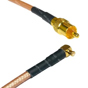 RG400 RCA MALE to MCX MALE ANGLE RF Cable FAST-SHIP LOT - Picture 1 of 1