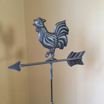 Good Directions Aluminum Zinc Finish Cottage Rooster Weathervane 802 Figure Only - Image 1 of 4