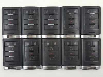 LOTE ORIGINAL DE 10 CADILLAC SRX 10-15 OEM LLAVE INTELIGENTE MENOS ENTRADA MANDO A DISTANCIA A GRANEL Foto 1 de 4